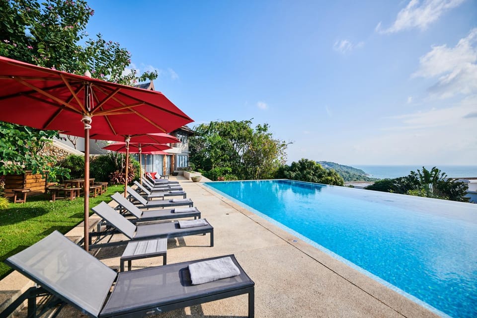 Day, Pool view, Sea view, Swimming pool, sunbed