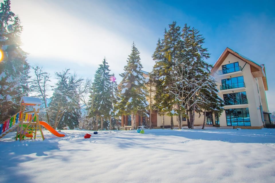Winter, Children play ground