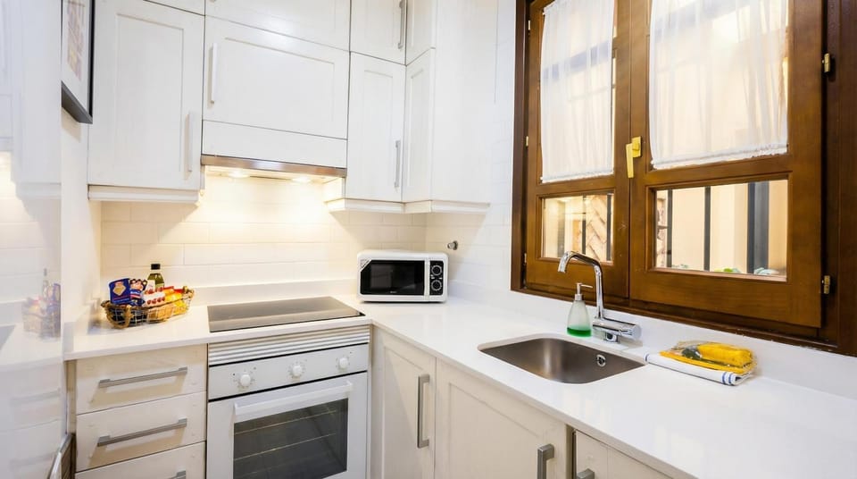 Kitchen or kitchenette, toaster