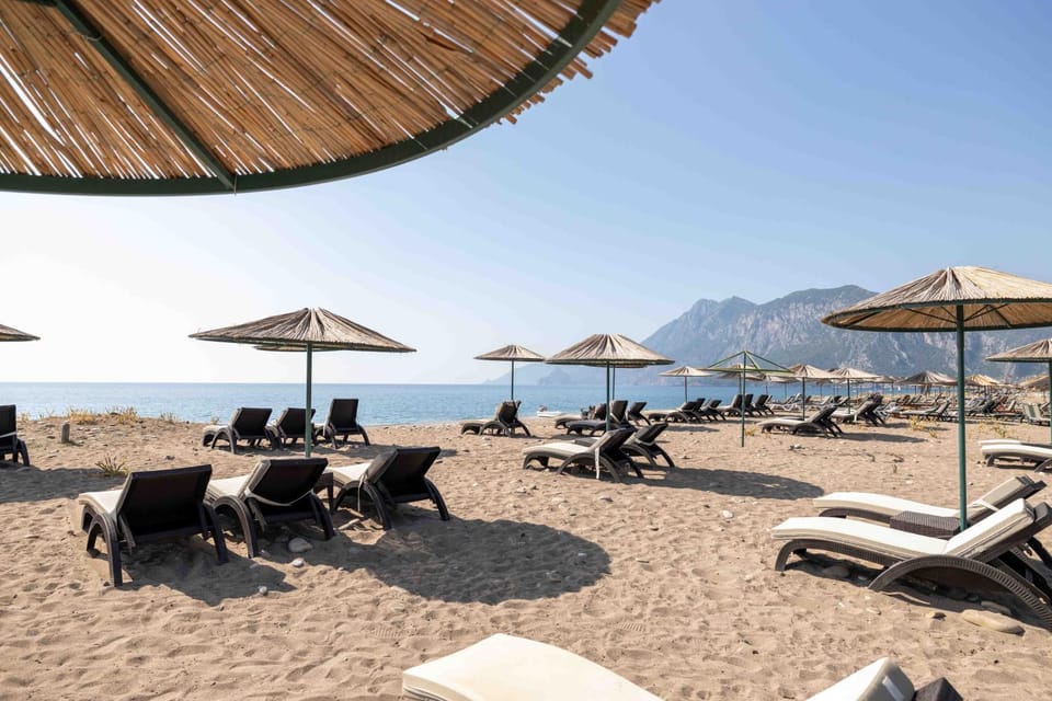 Beach, Sea view, sunbed