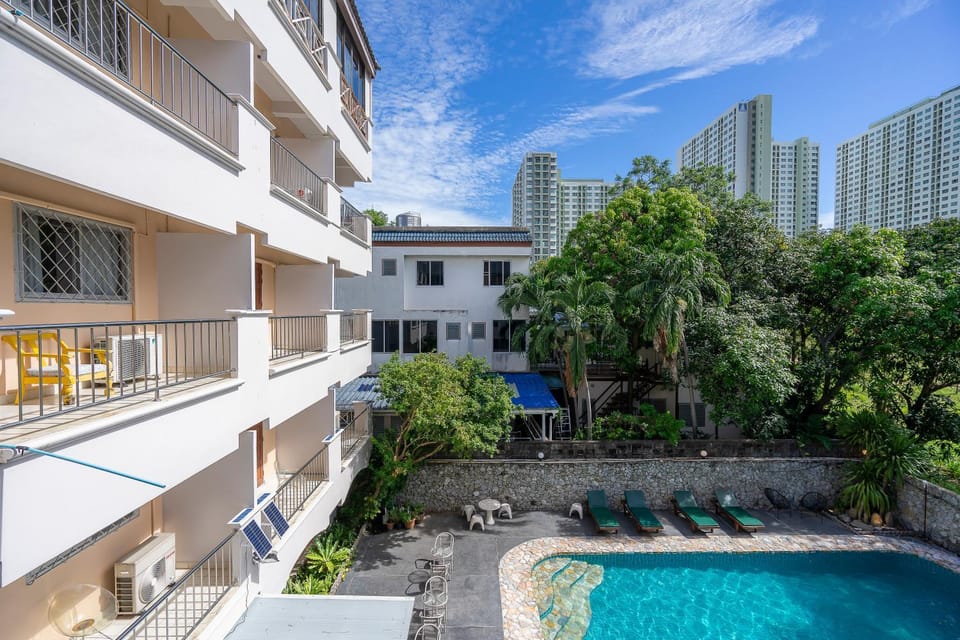 Property building, Pool view, Swimming pool