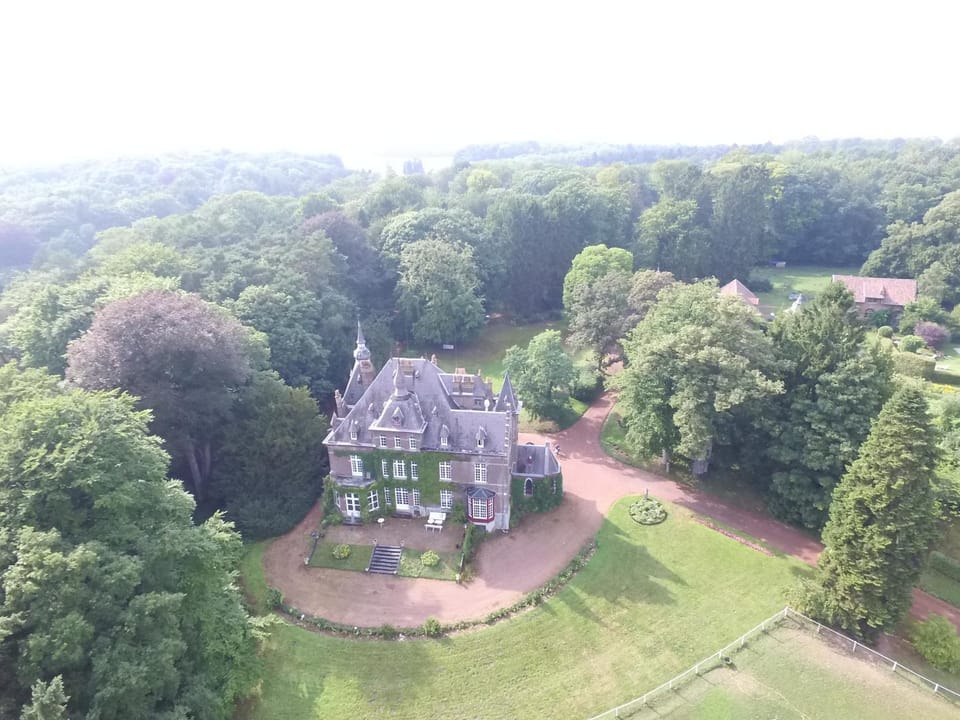 Property building, Natural landscape, Bird's eye view