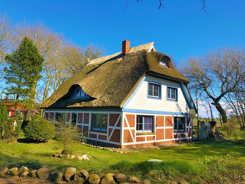 Property building, Spring, Day, Garden view