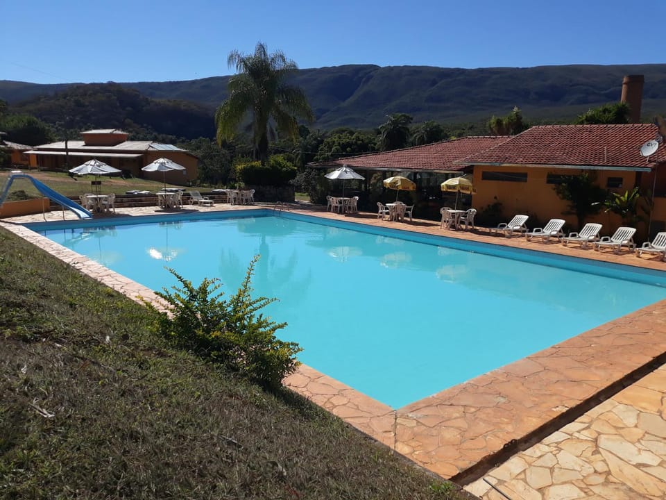 Natural landscape, Mountain view, Pool view, Swimming pool, sunbed