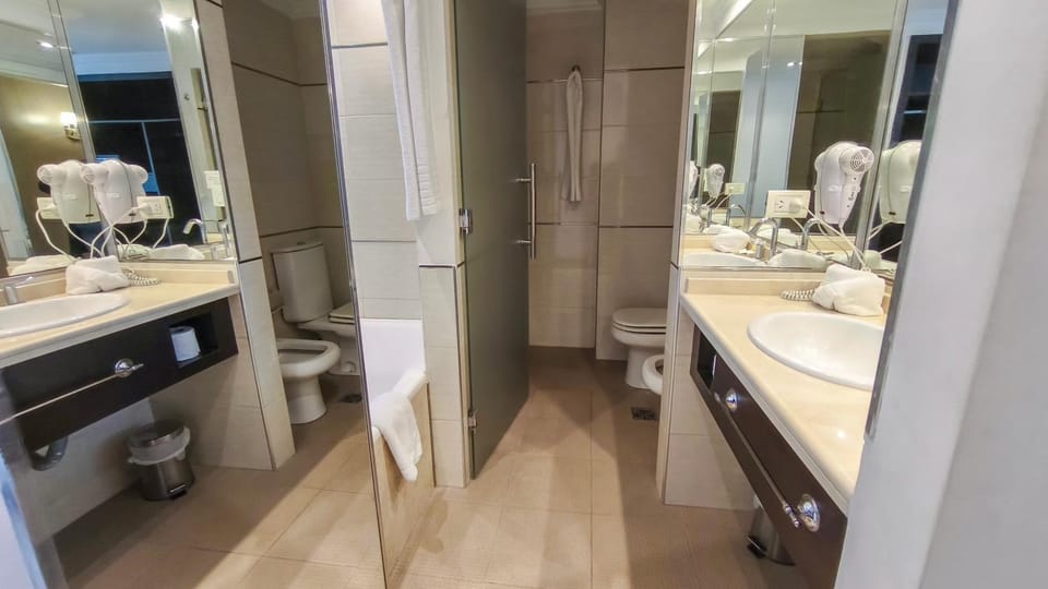 Shower, Hot Tub, Bathroom, bidet, hair dryier, towels