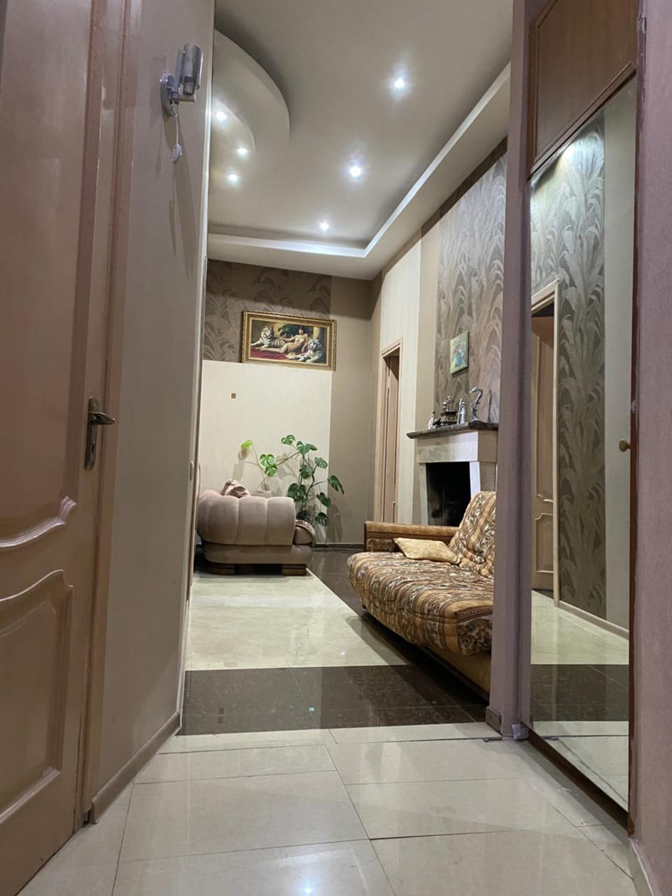 Lobby or reception, Seating area, air conditioner
