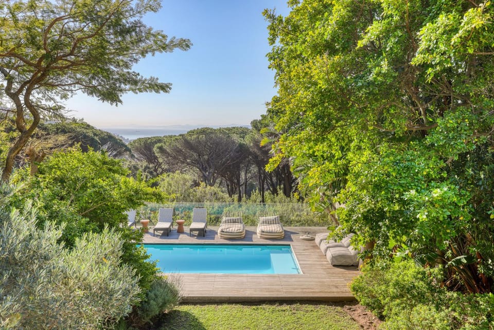 Garden view, Pool view, Swimming pool, sunbed