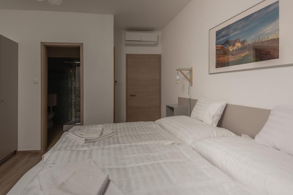 Bed, Photo of the whole room, Bedroom, wardrobe, air conditioner