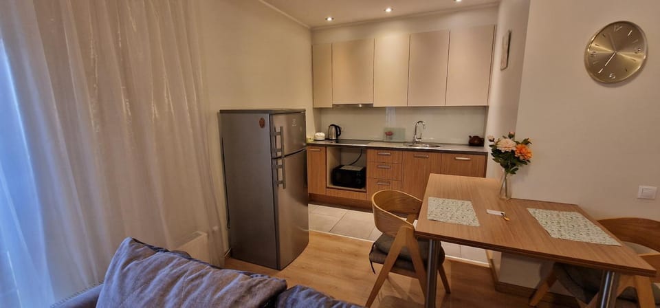Dining area, minibar, stove
