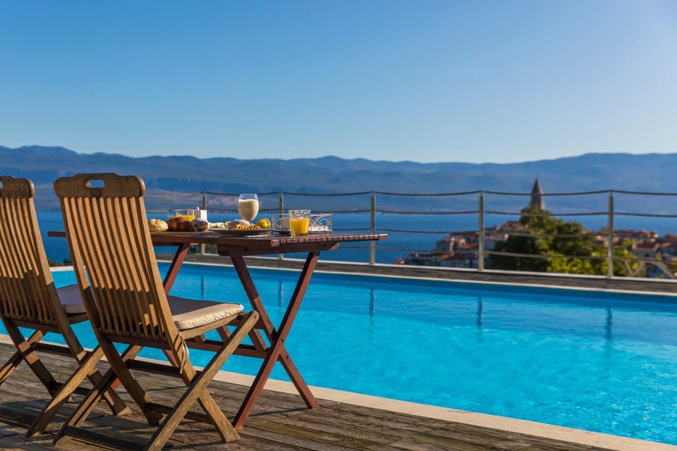 Patio, Nearby landmark, Day, Natural landscape, View (from property/room), Balcony/Terrace, Dining area, Mountain view, Pool view, Sea view, Swimming pool, sunbed