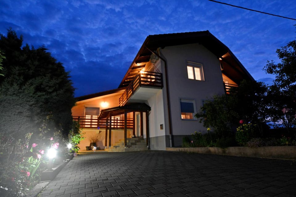 Patio, Facade/entrance, Night