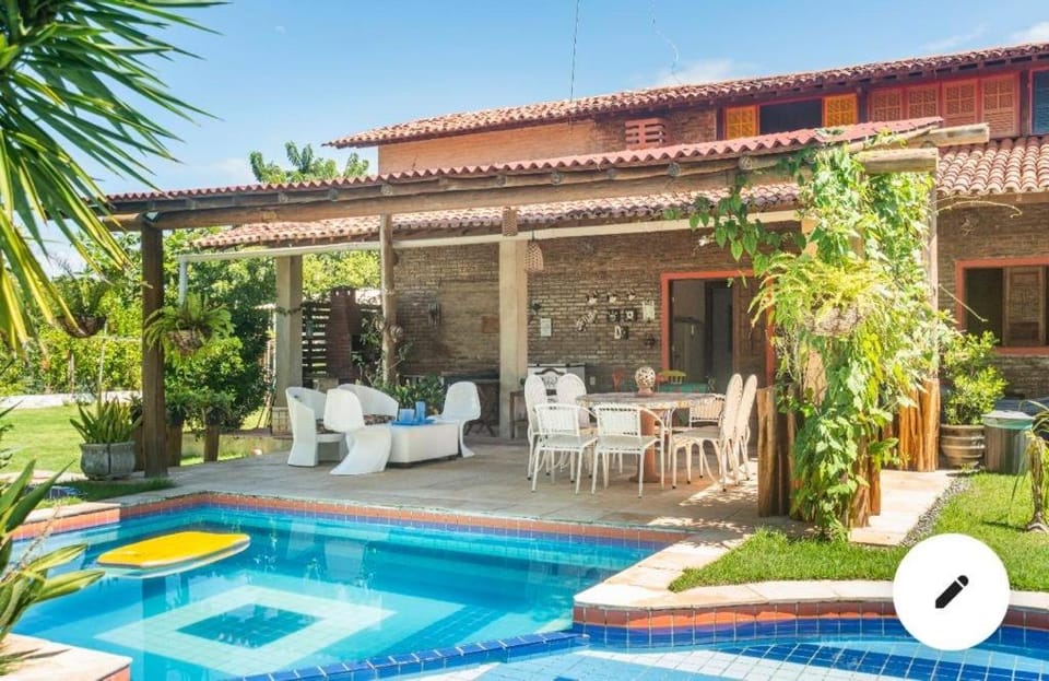 Property building, Patio, Day, Garden, Garden view, Pool view, Swimming pool, sunbed