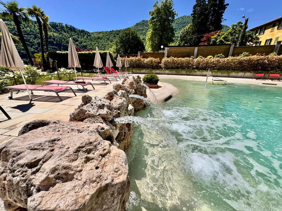 Natural landscape, Pool view, Swimming pool, sunbed