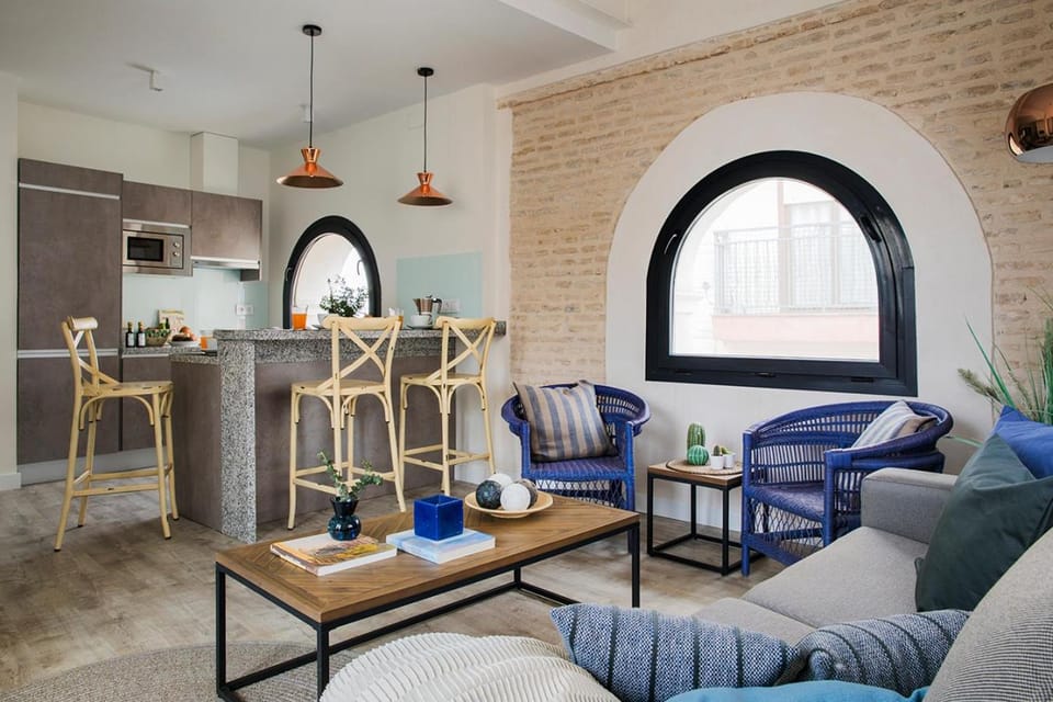 Kitchen or kitchenette, Living room, Street view