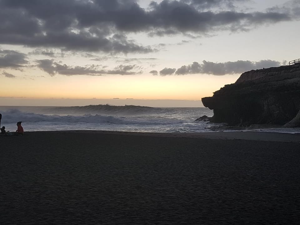 Natural landscape, Beach, Sunset