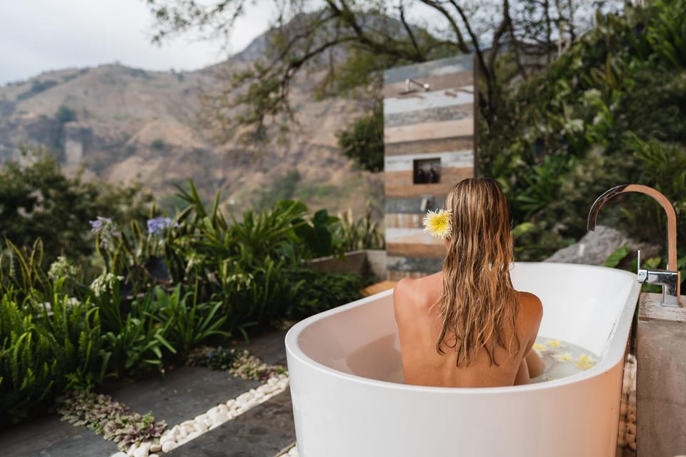 Natural landscape, Mountain view, Open Air Bath, Bath