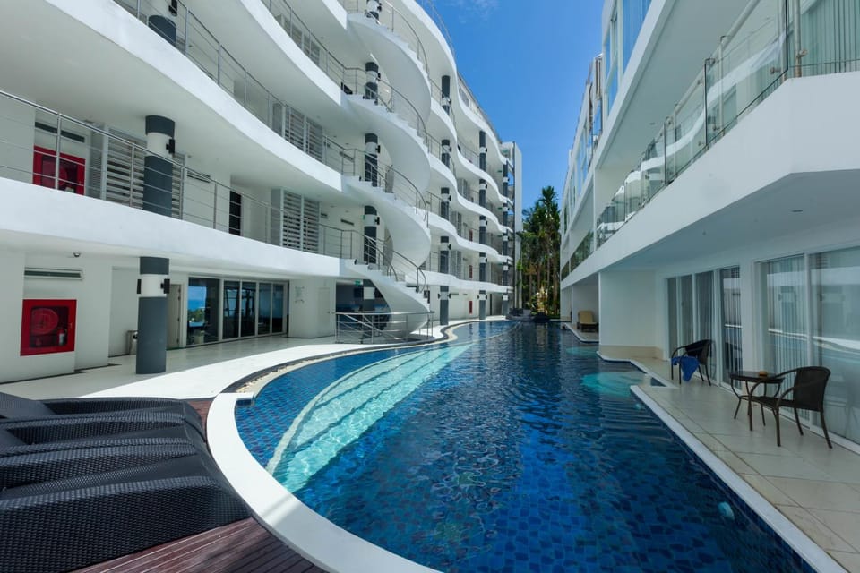 Patio, Facade/entrance, Day, Swimming pool
