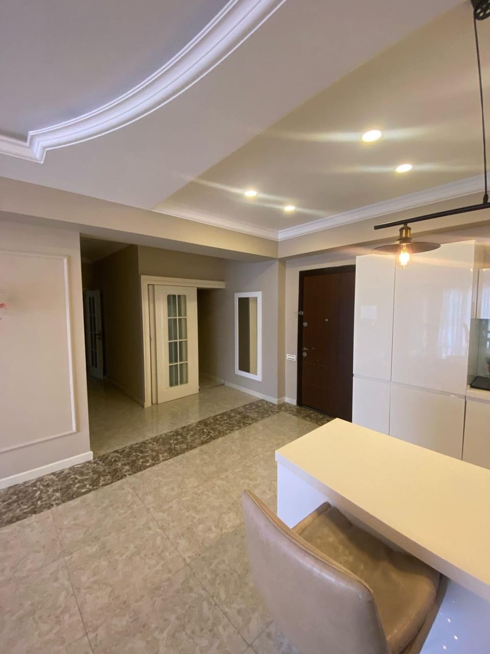 Kitchen or kitchenette, Living room, Seating area, Dining area, wardrobe