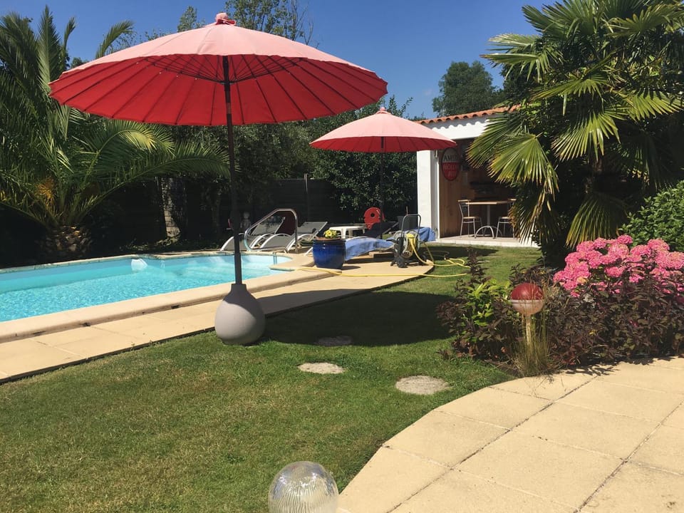 Patio, Spring, Pool view, Swimming pool