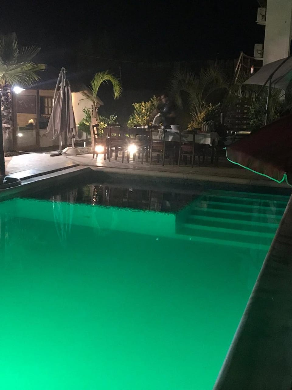 Night, Swimming pool