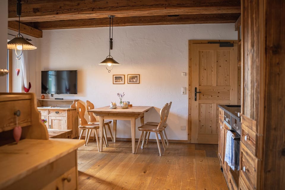 Living room, kitchen