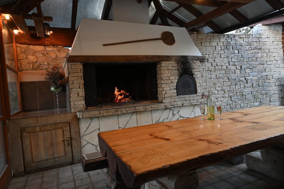 Dining area, flat iron