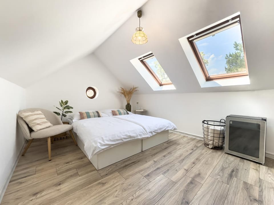 Bed, TV and multimedia, Photo of the whole room, Bedroom