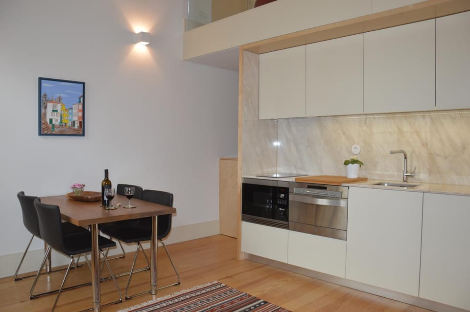 Kitchen or kitchenette, Living room, Dining area