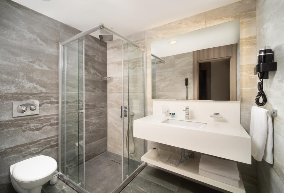 Shower, Toilet, Bathroom, towels