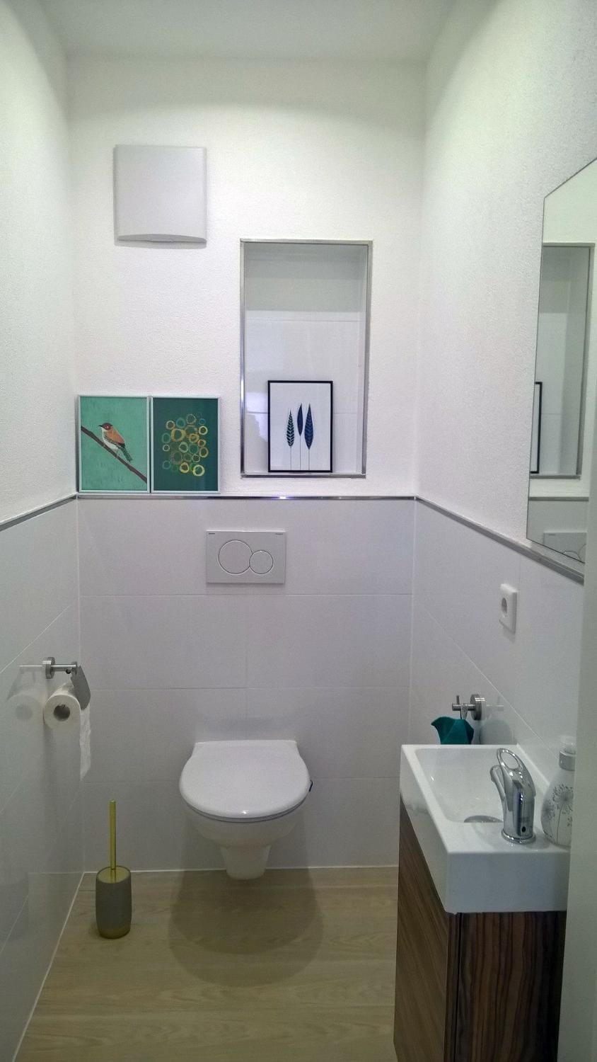 Toilet, Photo of the whole room, Decorative detail, Decorative detail