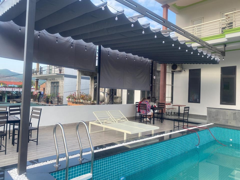 Patio, Day, Balcony/Terrace, Pool view, Swimming pool, sunbed