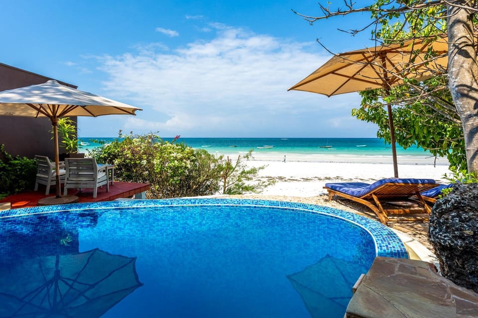 Tequila Sunrise Pool Cabana-Diani Beach Apartment in Kenya