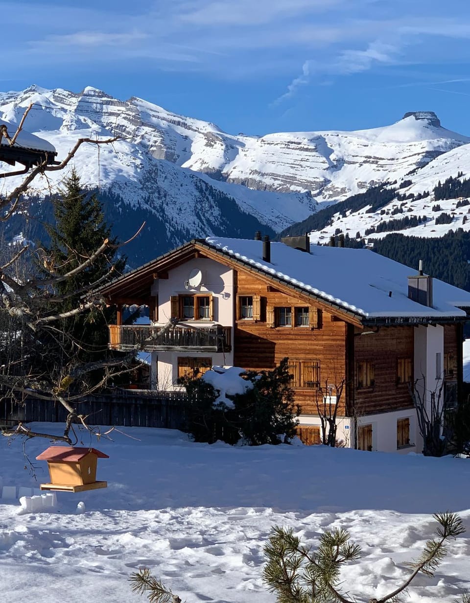 Property building, Neighbourhood, Winter, Mountain view