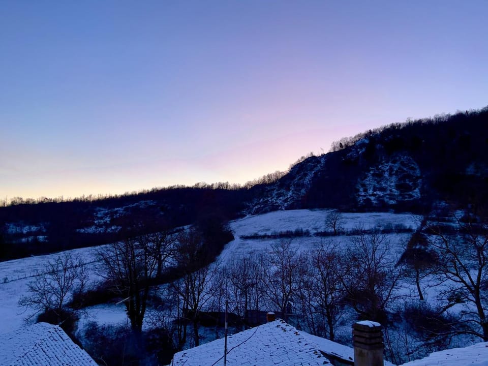 Natural landscape, Winter, Mountain view