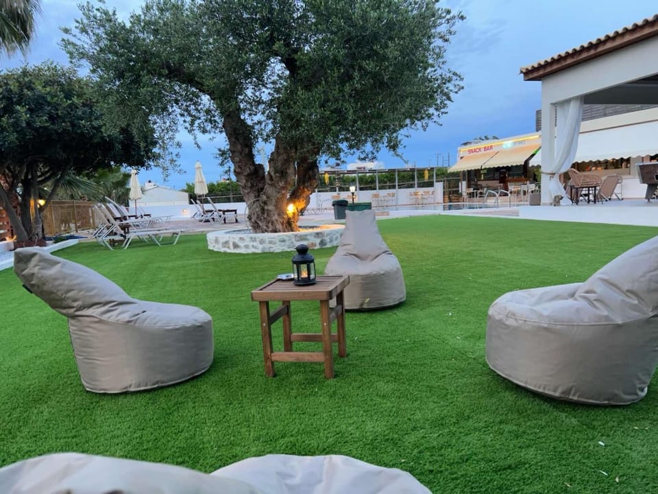 Natural landscape, Garden, Seating area, Garden view