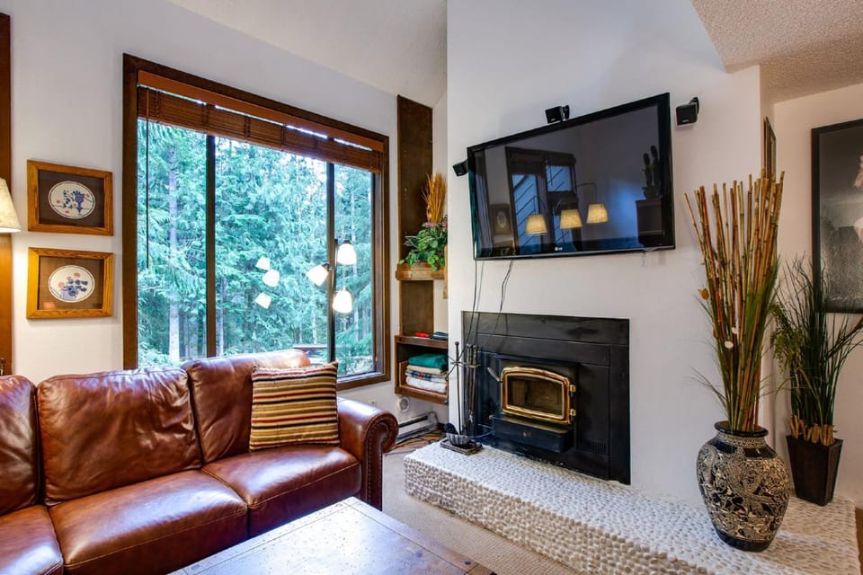 Living room, fireplace