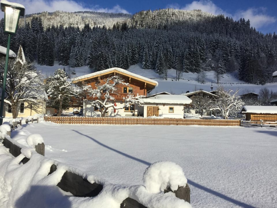 Property building, Winter, Breakfast