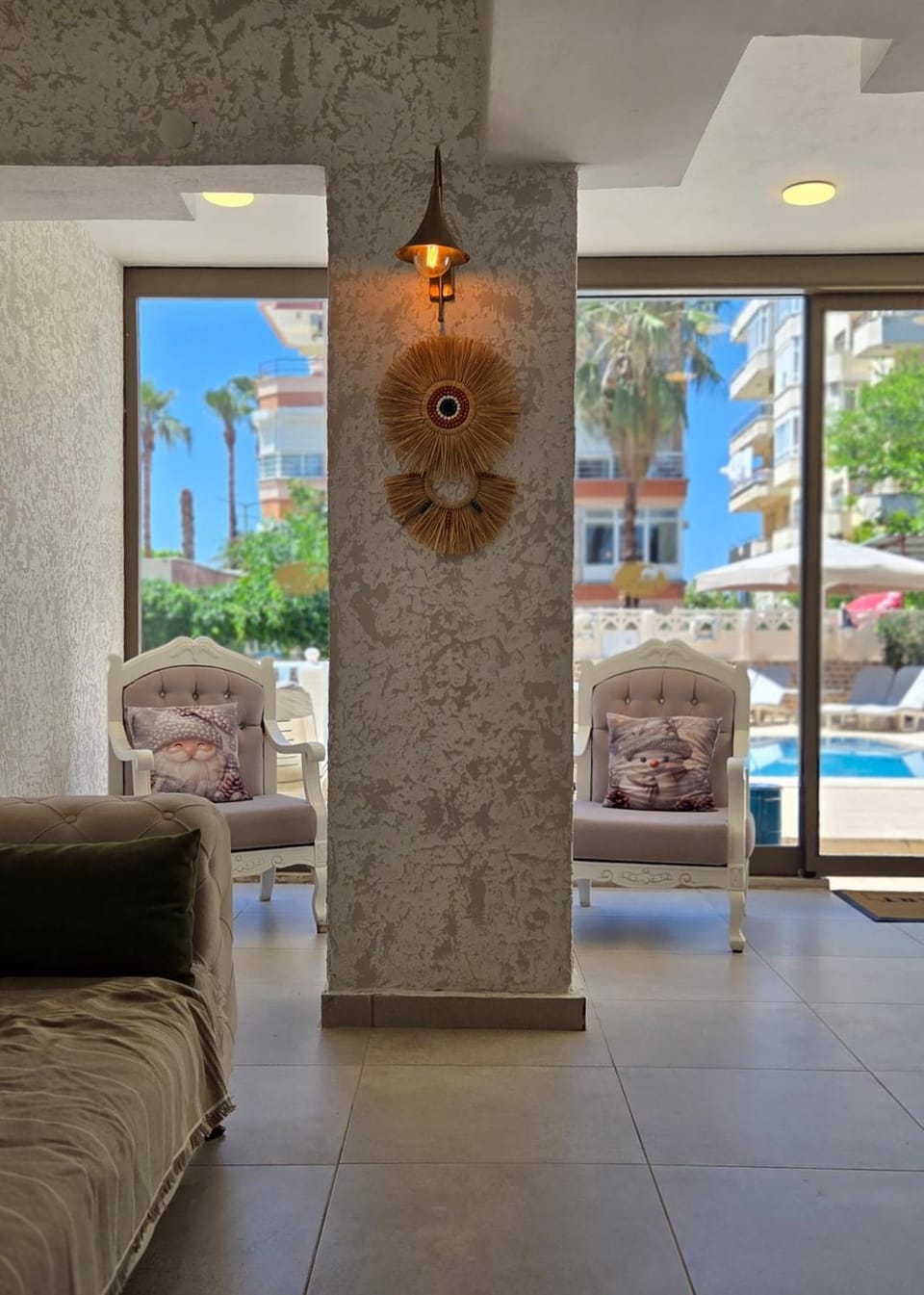 View (from property/room), Seating area, Swimming pool
