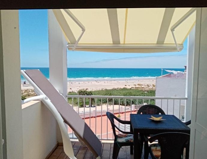 Natural landscape, View (from property/room), Balcony/Terrace, Beach, Sea view