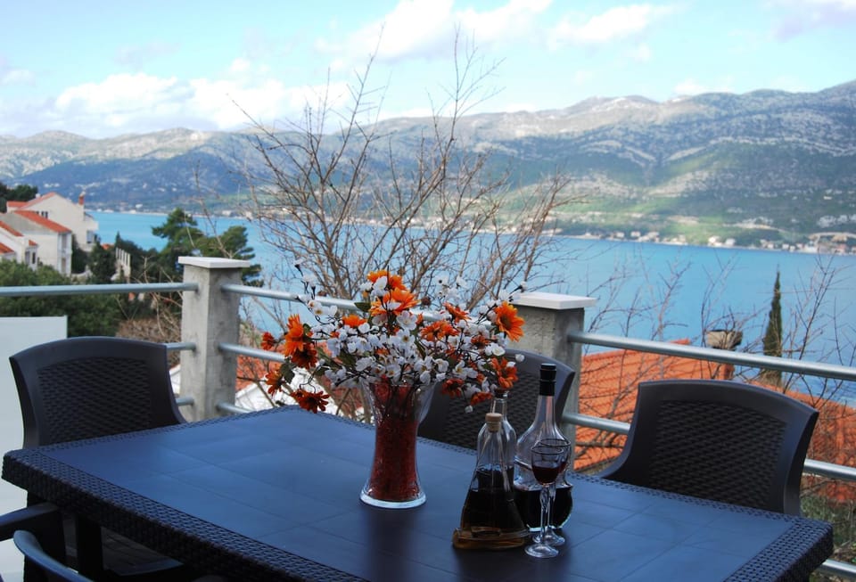 Day, Natural landscape, View (from property/room), Balcony/Terrace, Decorative detail, Mountain view, Sea view