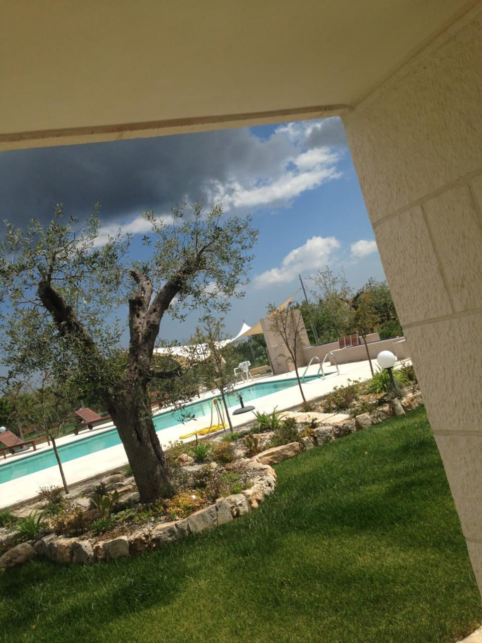 Patio, Decorative detail, Pool view, Swimming pool
