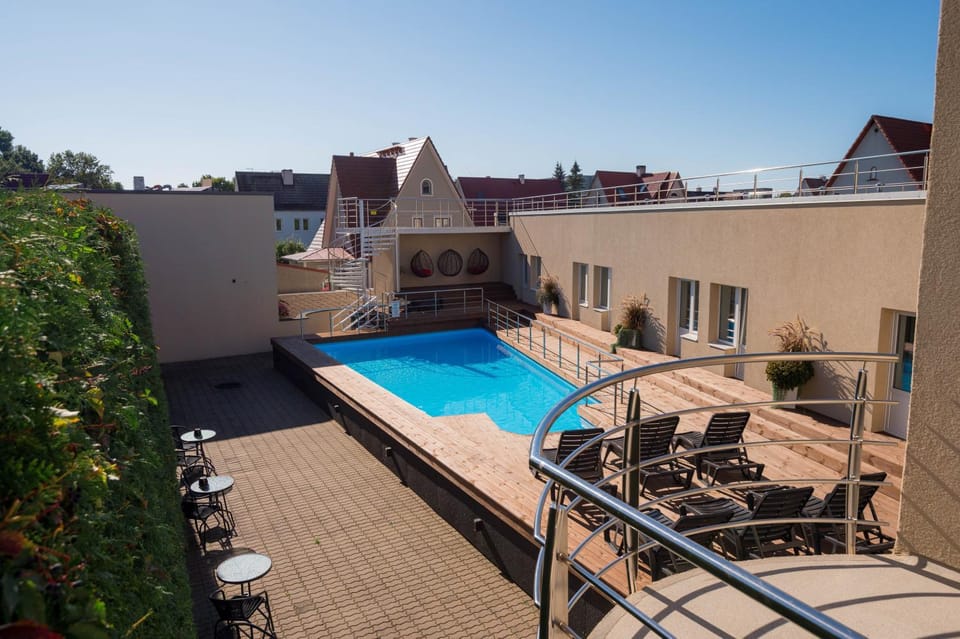 Patio, View (from property/room), Balcony/Terrace, Pool view, Swimming pool