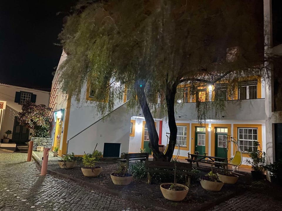 Property building, Patio, Off site, Night