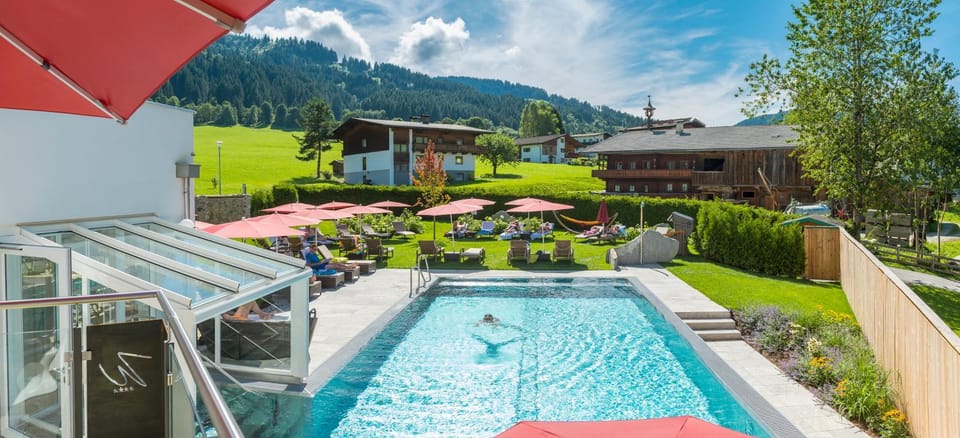 Summer, Garden, Pool view