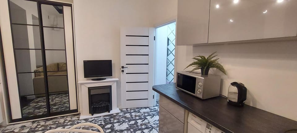 Kitchen or kitchenette, minibar