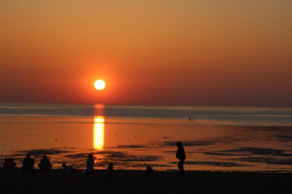 Natural landscape, Beach, Sea view, Sunset