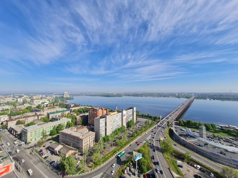 Bird's eye view, Balcony/Terrace, River view