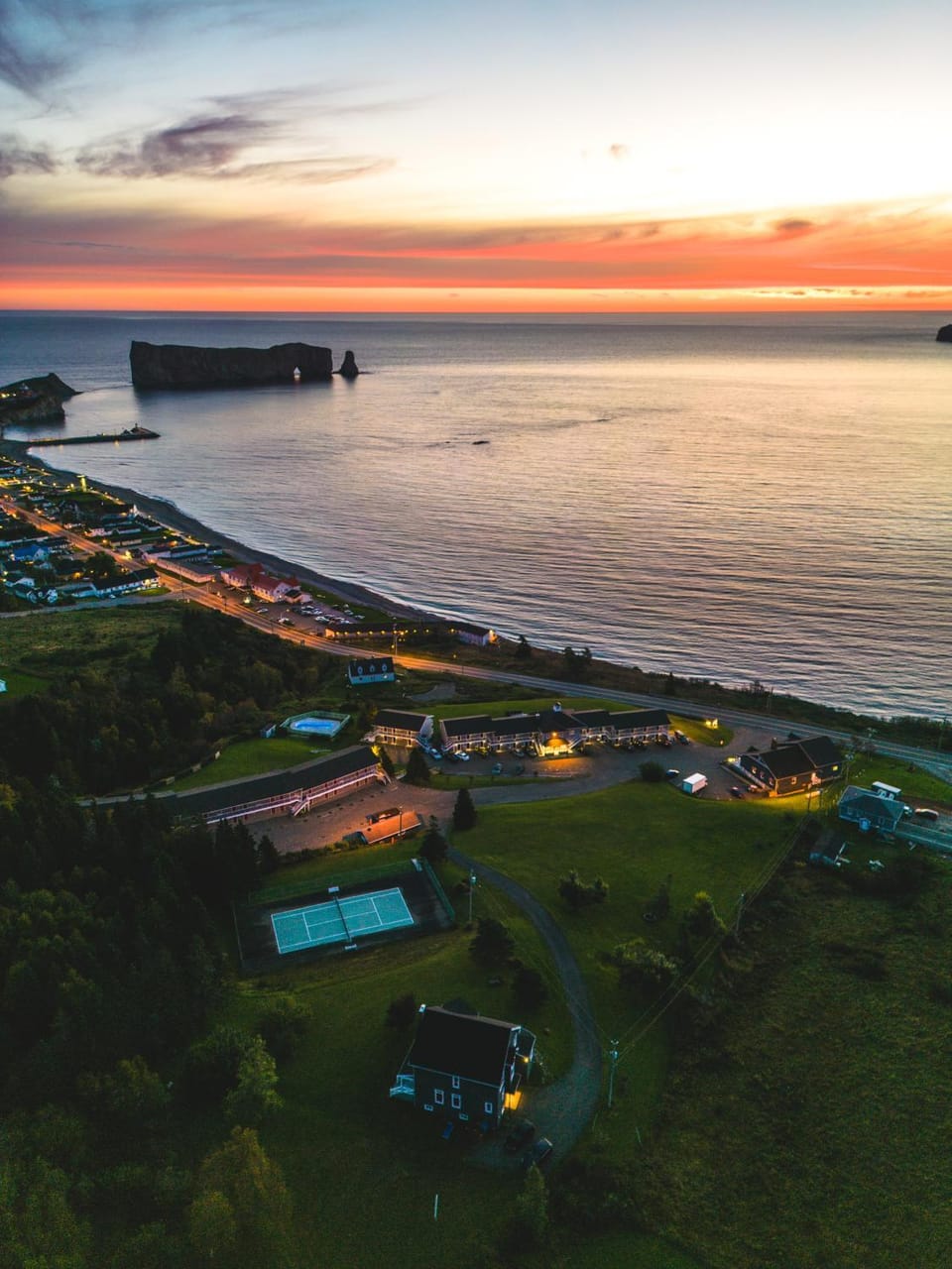 Bird's eye view, Sunrise