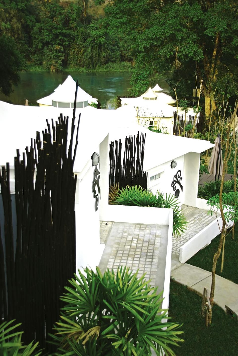Garden view, River view