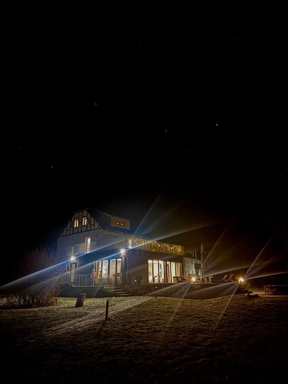 Property building, Off site, Night, Natural landscape, Location